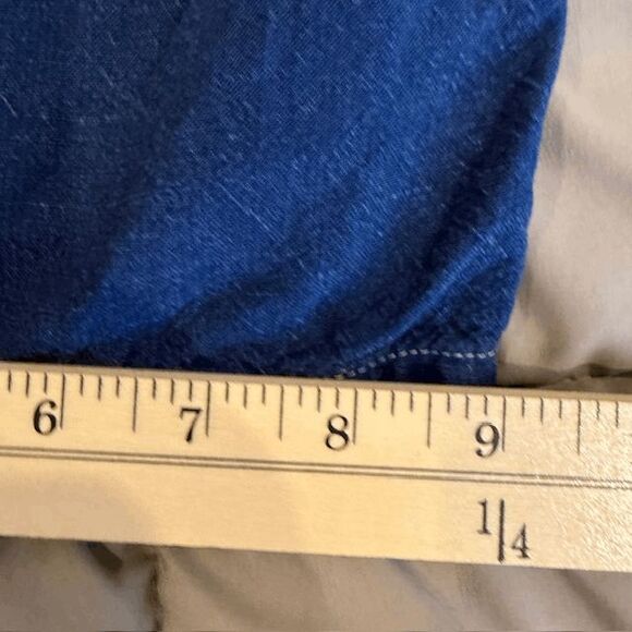 Eileen Fisher Italian Linen Rayon Blend Lantern Pants Drawstring Blue Size Large - Picture 11 of 12